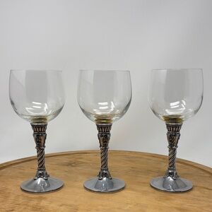 BRIGHTON Set of 3 Celebration Red Wine Glasses